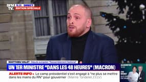 "Pour Emmanuel Macron, les 11 millions d'électeurs du Rassemblement national, c'est des tocards", déclare Matthieu Valet (RN)