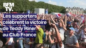 JO: les fans exultent au Club France après la victoire de Teddy Riner 