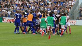 Bagarre entre joueurs d'Ajaccio et Bastia (0-0), le 21 octobre 2012