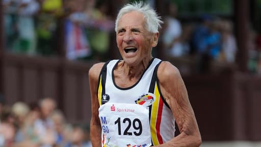 Emiel Pauwels en août 2013 au championnant d'Europe vétéran de Zittau, en Allemagne.