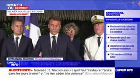 Prêt à taux zéro, fonds de solidarité, reconstruction des bâtiments publics: Emmanuel Macron annonce une "aide d'urgence" après les "dégâts colossaux" en Nouvelle-Calédonie