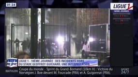 Les images des incidents à Saint-Etienne