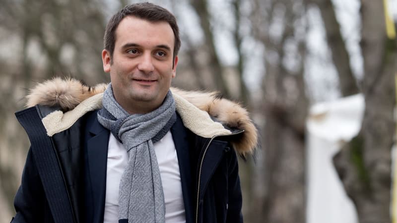 Florian Philippot sur les Champs-Elysées le 22 décembre 2014.