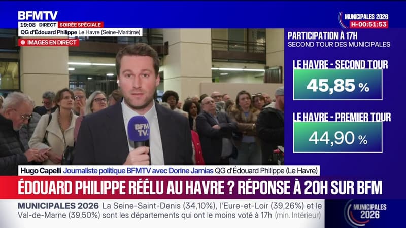 Municipales 2026 au Havre: 45,85% de participation à 17h