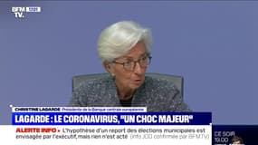 Christine Lagarde: "La propagation du coronavirus a été un choc majeur pour les perspectives de croissance"