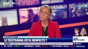 Elisabeth Borne (Ministre du Travail) : Le télétravail est-il respecté ? - 21/04