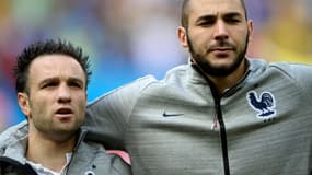 Karim Benzema et Mathieu Valbuena.