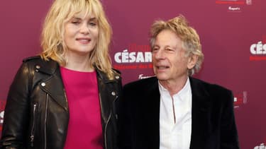 Roman Polanski et Emmanuelle Seigner en février 2014