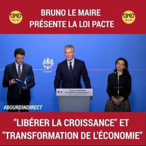 Loi PACTE: Bruno Le Maire veut "libérer la croissance" et une "transformation de l'économie"