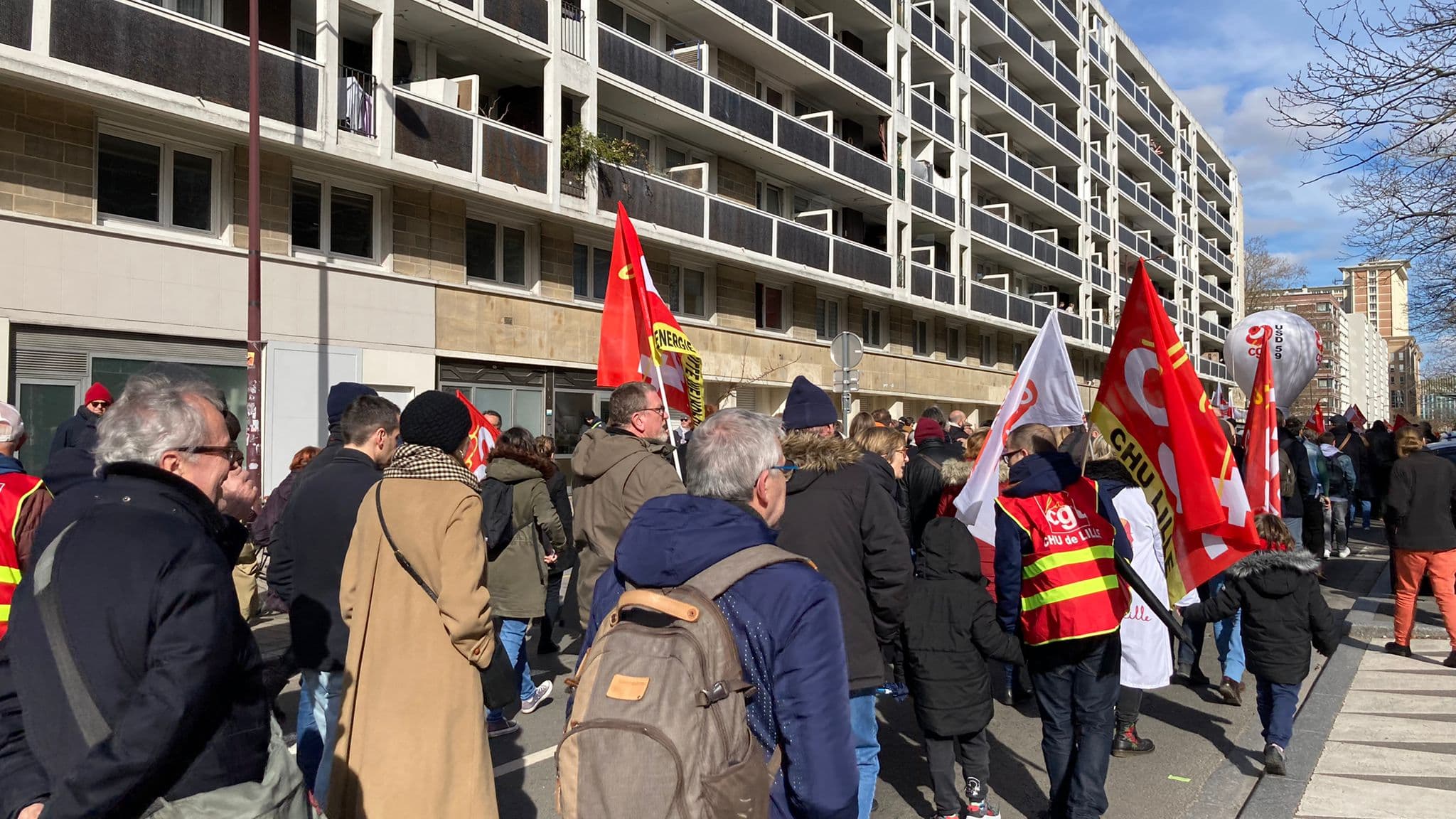 La manifestation à Lille le 11 mars La manifestation à Lille le 11 mars