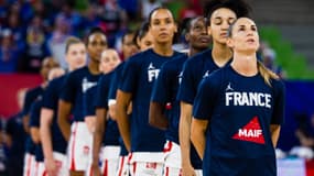 L'équipe de France féminine de basket, le 22 juin 2023
