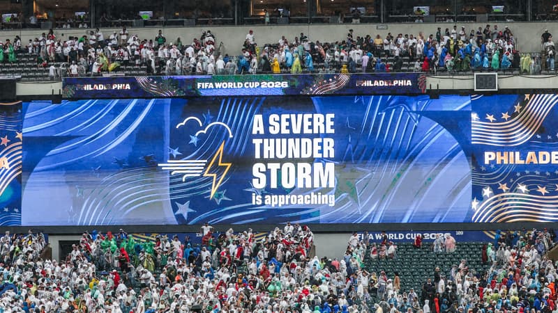 Une alerte orage à Philadelphie pendant France-Irak à la Coupe du monde le 22 juin 2026