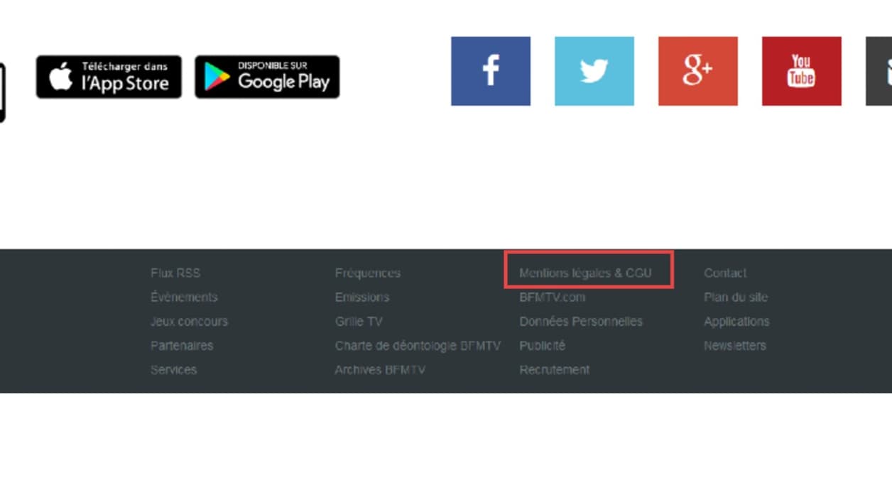 Exemple sur le site de BFMTV.com