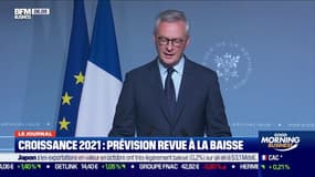 Croissance 2021: le gouvernement revoit ses prévisions à la baisse