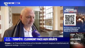 Toit d'un lycée de Clermont-Ferrand arraché par la tempête: "Les entreprises sont déjà là pour sécuriser le bâtiment" qui rouvrira lundi, affirme le proviseur, Patrick Delhommeau