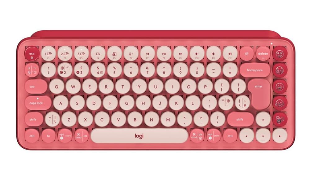 Le clavier Pop Keys de Logitech existe en de multiples couleurs Le clavier Pop Keys de Logitech existe en de multiples couleurs