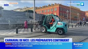 Carnaval de Nice : Les gradins viennent d'être installés !
