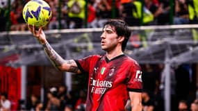 Sandro Tonali, lors d'AC Milan-Hellas Vérone, le 4 juin 2023