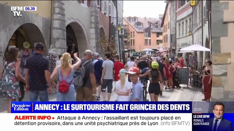 Nuisances sonores, rues bondées... La ville d'Annecy grince des dents face au surtourisme