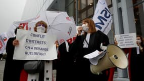 Rassemblement des magistrats devant le Tribunal de Grande Instance de Paris, le 24 septembre 2020