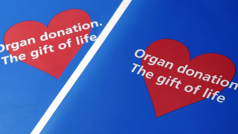 Campagne de soutien du don d'organe au Royaume-Uni, le 16 janvier 2008. Photo d'illustration.