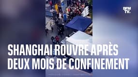  Une partie de la ville de Shanghai rouvre, après deux mois d'un confinement drastique