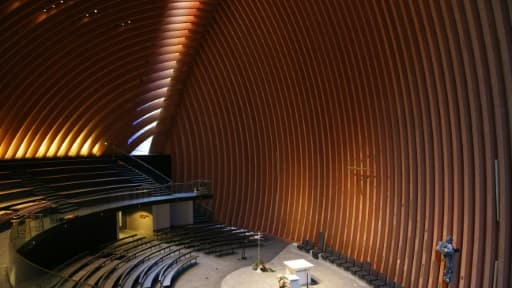 La nouvelle cathédrale de Créteil, près de Paris, le 14 septembre 2015