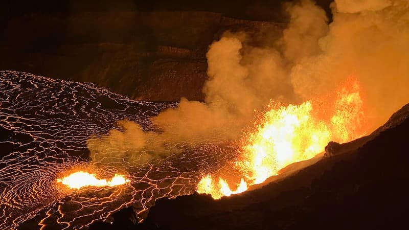 Hawaï: les images impressionnantes des jets de lave après l'éruption du volcan Kilauea