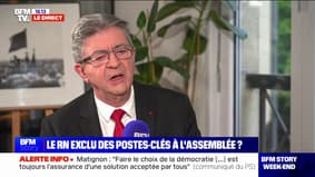 Le RN exclu des postes clés de l'Assemblée : Jean-Luc Mélenchon dénonce une 