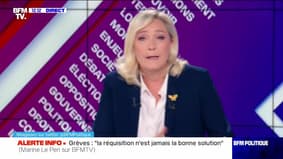 Blocage des raffineries : "Ce gouvernement ne maîtrise rien, ne contrôle rien", Marine Le Pen - 16/10