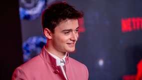 Noah Schnapp le 14 mai 2022 à Brooklyn lors de la première de la saison 4 de "Stranger Things"