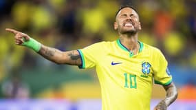 Neymar avec le Brésil, à Cuiaba le 12 octobre 2023