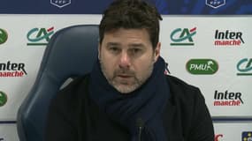 Mauricio Pochettino en conférence de presse, à Caen le 10 février 2021