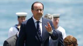 François Hollande lors de sa visite d'Etat en Australie lundi 17 novembre, ici à Sidney