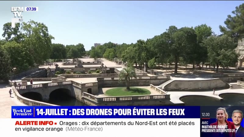Nîmes: le traditionnel feu d'artifice du 14 juillet sera remplacé par un spectacle de drones