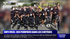Des pompiers qui ont manifesté en uniforme contre le pass sanitaire à Nice rappelés à l'ordre