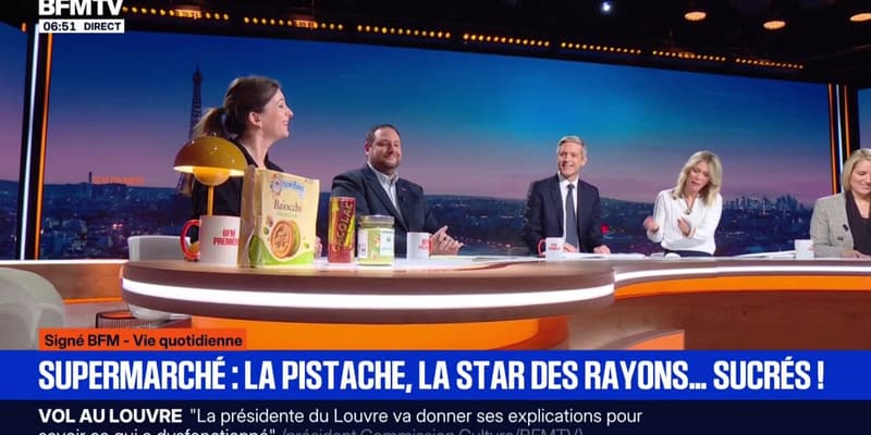 SIGNÉ BFM - Pâte à tartiner, boisson, biscuits...la pistache, star des rayons en supermarché