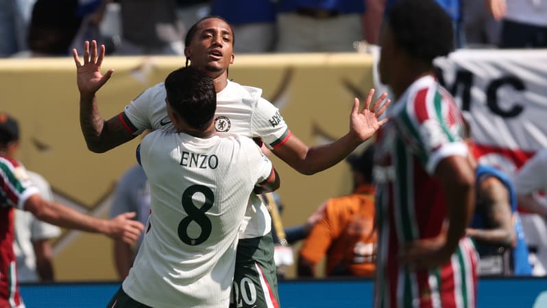 Joao Pedro lors de Fluminense-Chelsea à la Coupe du monde des clubs, le 8 juillet 2025