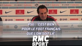 PSG : "C'est bien pour le foot français que l'OM soit là" affirme Emery