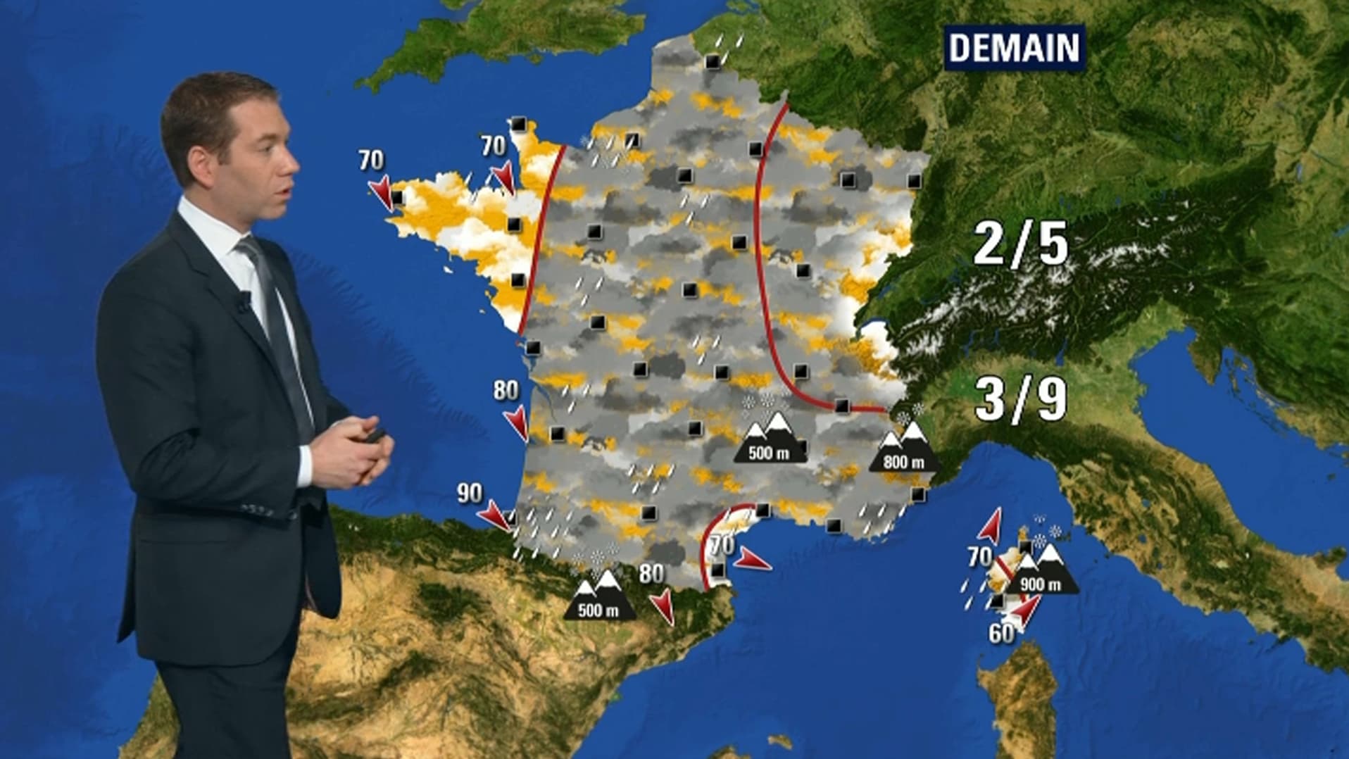 La météo pour samedi
