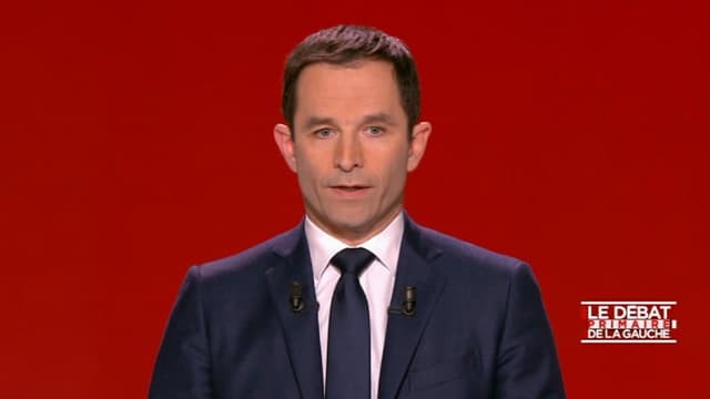 Benoît Hamon lors du débat de la primaire.