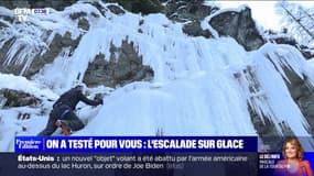 On a testé l'escalade sur glace, encore plus physique