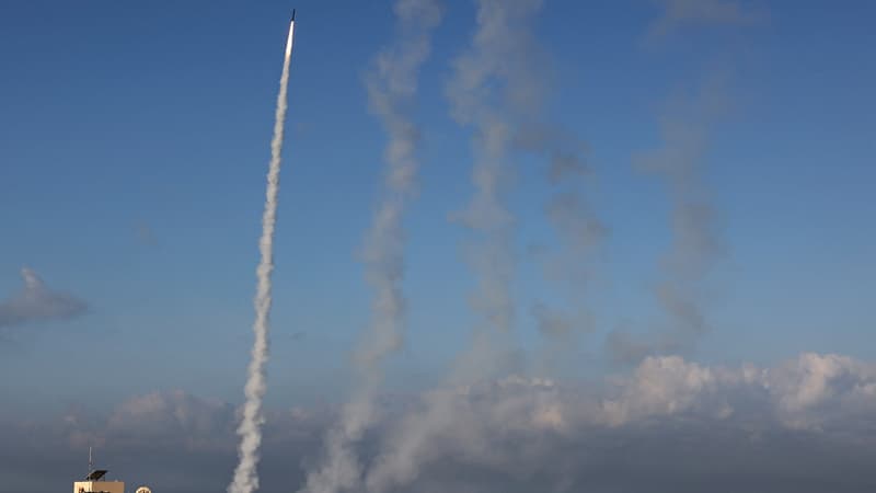 Un tir de roquette depuis la bande de Gaza, le 7 octobre 2023.