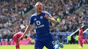 Jamie Vardy avec Leicester, le 18 mai 2025
