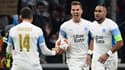 Luan Peres, Arek Milik et Dimitri Payet avec l'OM