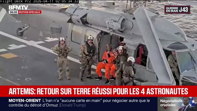 Mission Artémis II: retour sur Terre réussi des quatre astronautes