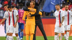 Keylor Navas et Thomas Tuchel