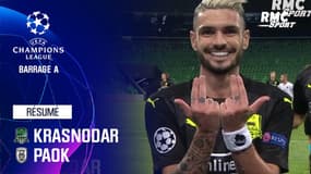 Résumé : Krasnodar 2-1 PAOK - Ligue des champions Barrage aller