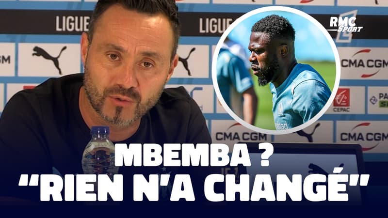 OM : "Rien n'a changé" pour Mbemba malgré sa réintégration assume De Zerbi