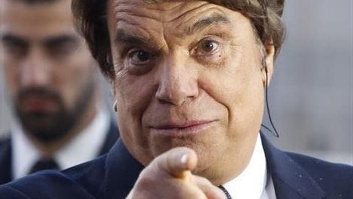 Bernard Tapie juge tout à fait légitime d'avoir été présent à l'été 2007 à une réunion à l'Elysée avec "toute la chaîne de commandement" concernée par le choix de recourir à un arbitrage pour solder son conflit avec le Crédit Lyonnais. /Photo prise le 26